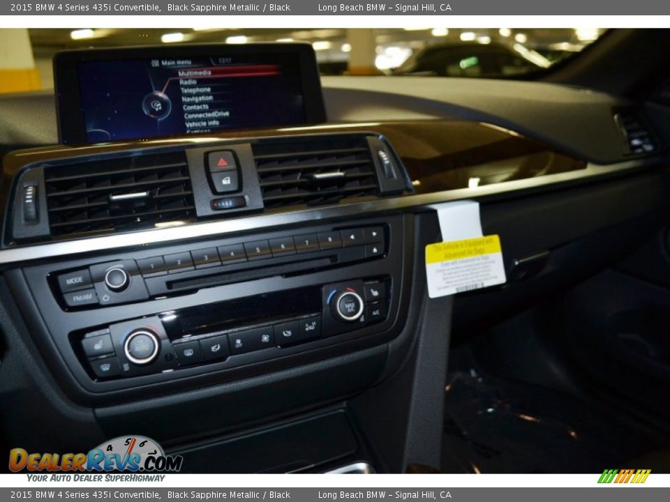 2015 BMW 4 Series 435i Convertible Black Sapphire Metallic / Black Photo #7