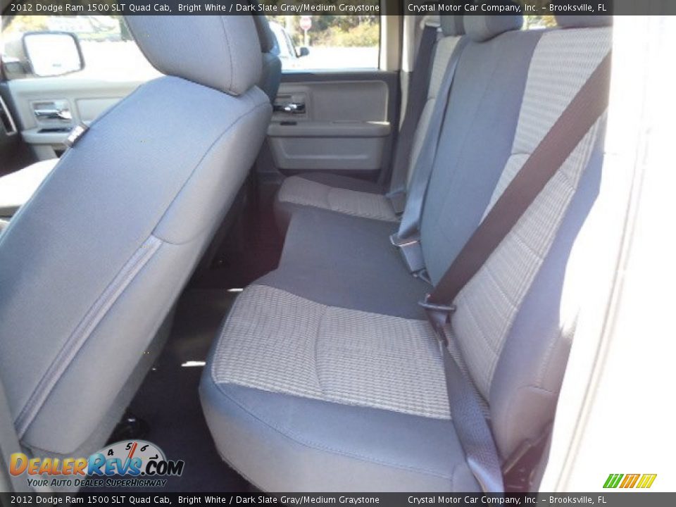 2012 Dodge Ram 1500 SLT Quad Cab Bright White / Dark Slate Gray/Medium Graystone Photo #5