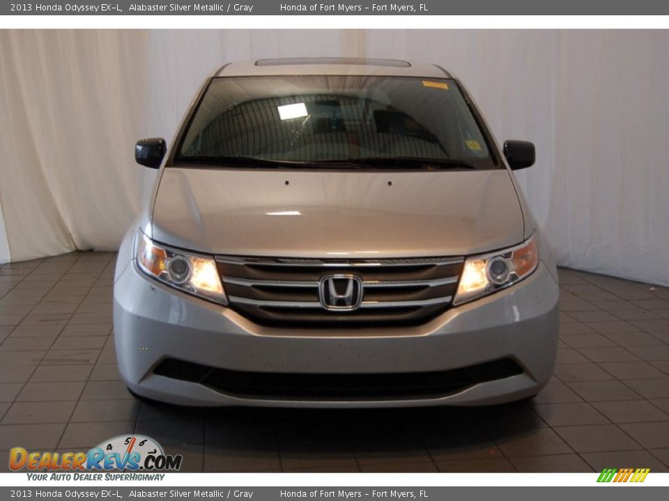 2013 Honda Odyssey EX-L Alabaster Silver Metallic / Gray Photo #3