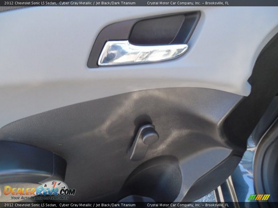 2012 Chevrolet Sonic LS Sedan Cyber Gray Metallic / Jet Black/Dark Titanium Photo #17