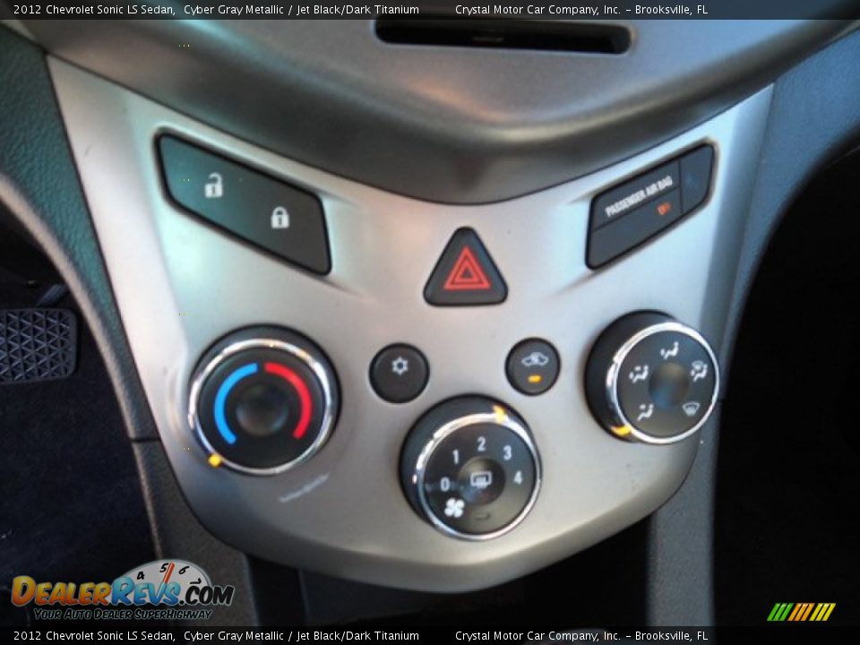 2012 Chevrolet Sonic LS Sedan Cyber Gray Metallic / Jet Black/Dark Titanium Photo #20