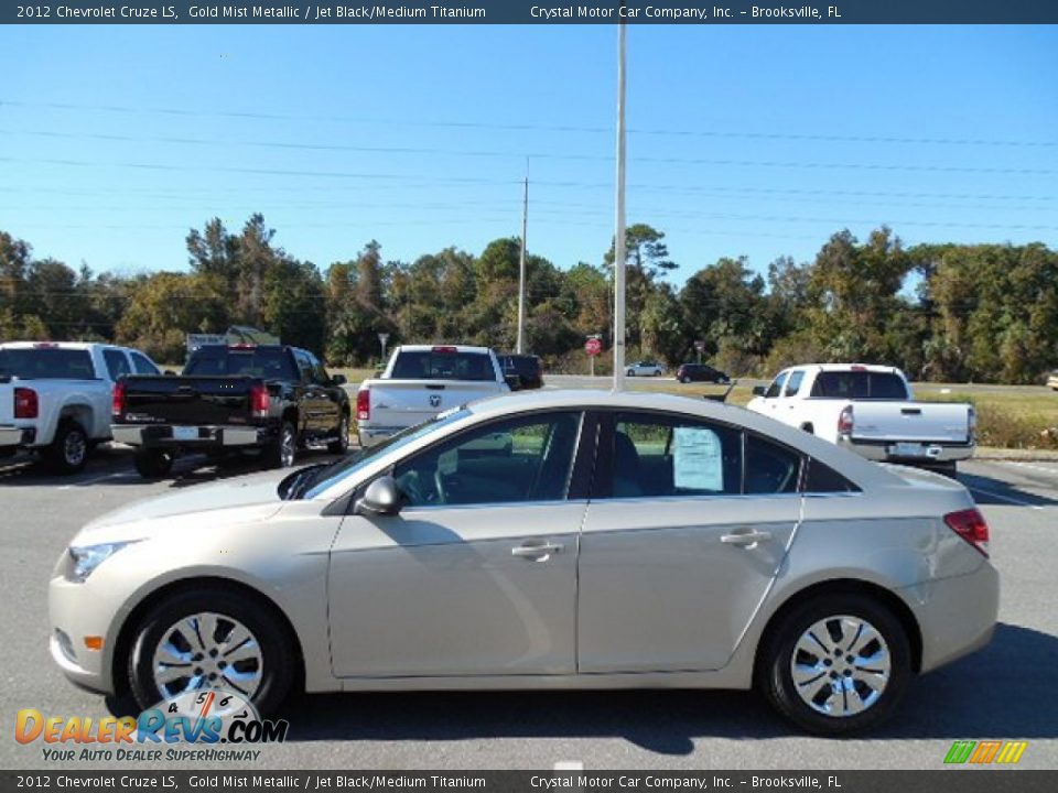 2012 Chevrolet Cruze LS Gold Mist Metallic / Jet Black/Medium Titanium Photo #2