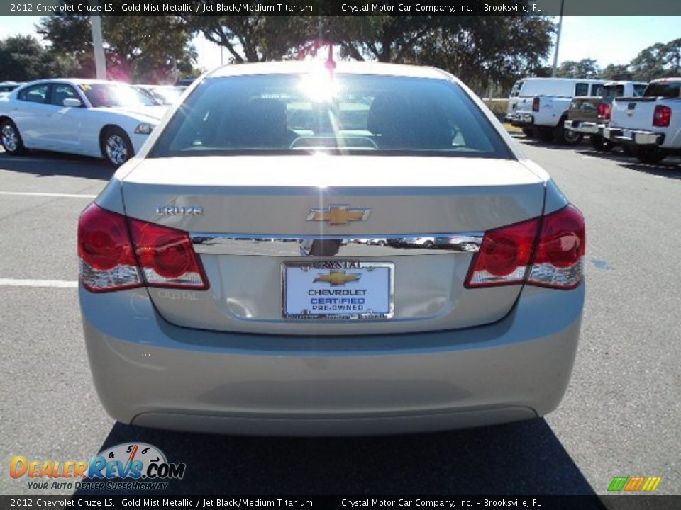 2012 Chevrolet Cruze LS Gold Mist Metallic / Jet Black/Medium Titanium Photo #7