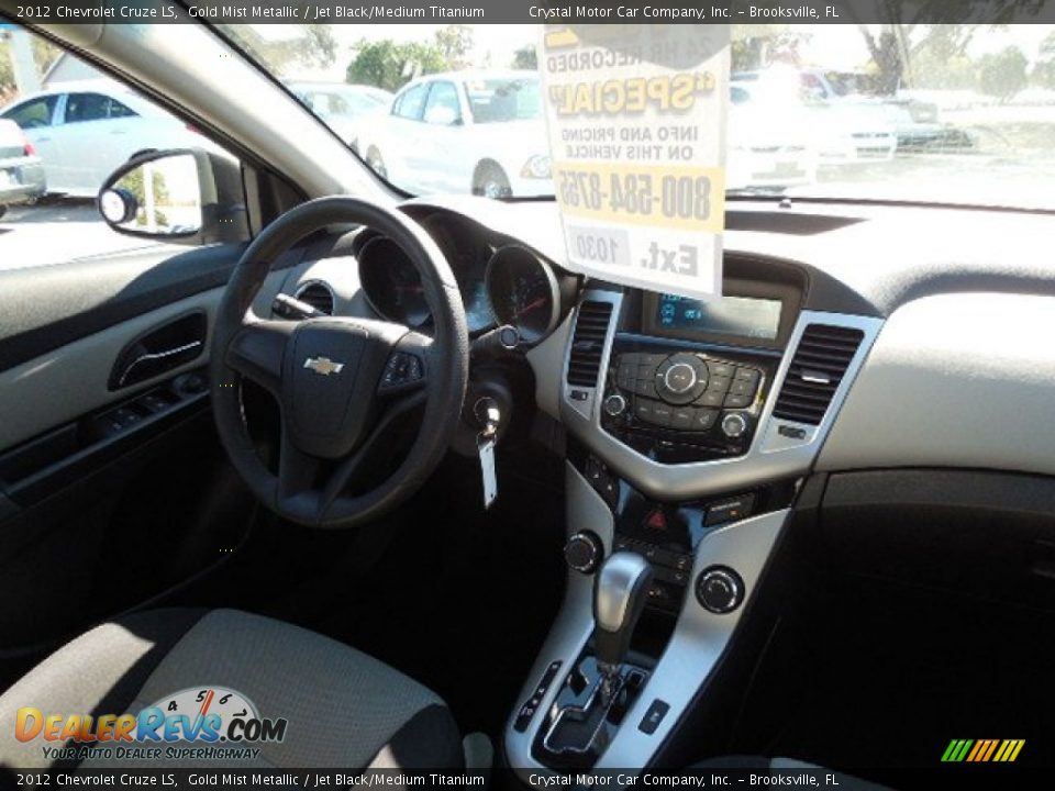 2012 Chevrolet Cruze LS Gold Mist Metallic / Jet Black/Medium Titanium Photo #11