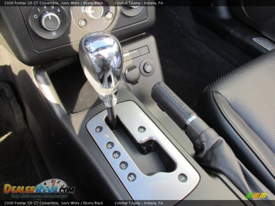 2008 Pontiac G6 GT Convertible Ivory White / Ebony Black Photo #17