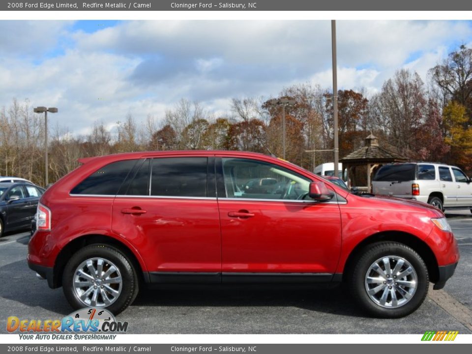2008 Ford Edge Limited Redfire Metallic / Camel Photo #2