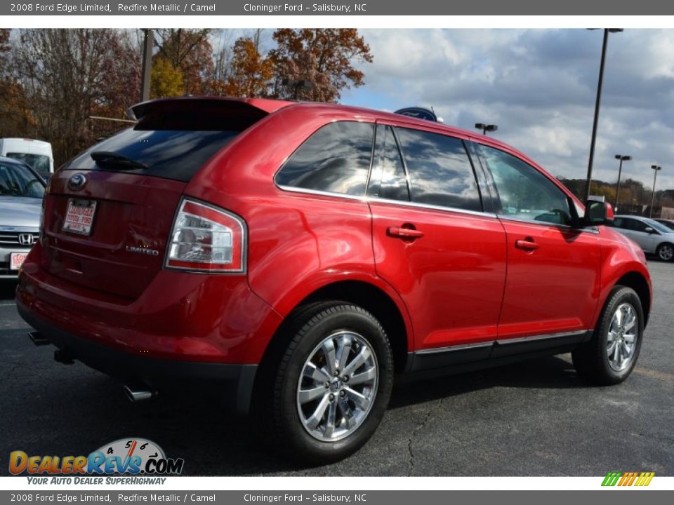 2008 Ford Edge Limited Redfire Metallic / Camel Photo #3