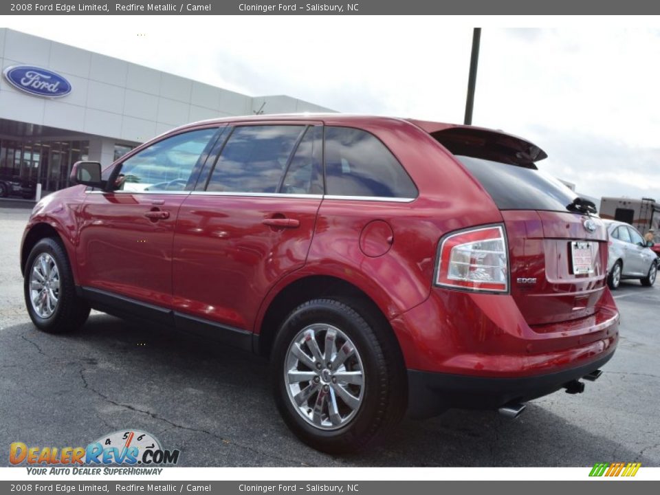 2008 Ford Edge Limited Redfire Metallic / Camel Photo #5
