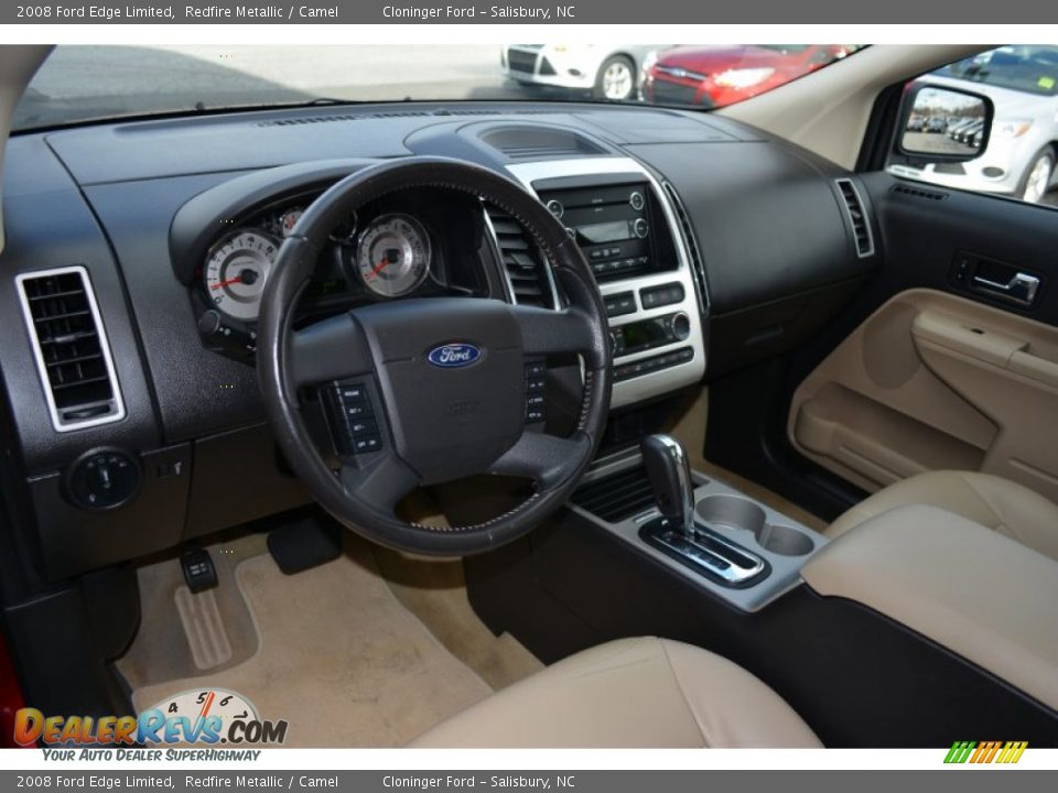 2008 Ford Edge Limited Redfire Metallic / Camel Photo #10