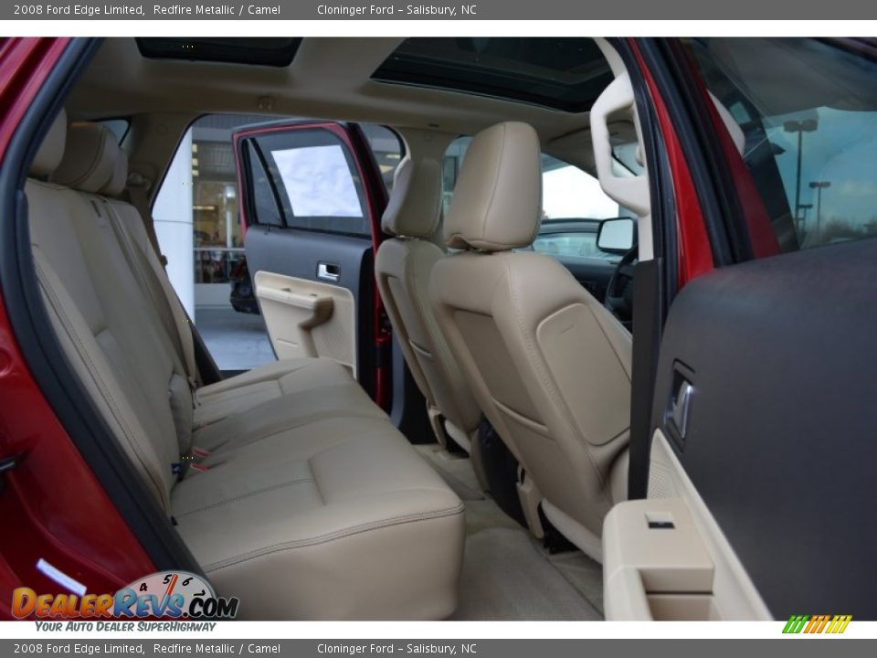 2008 Ford Edge Limited Redfire Metallic / Camel Photo #14