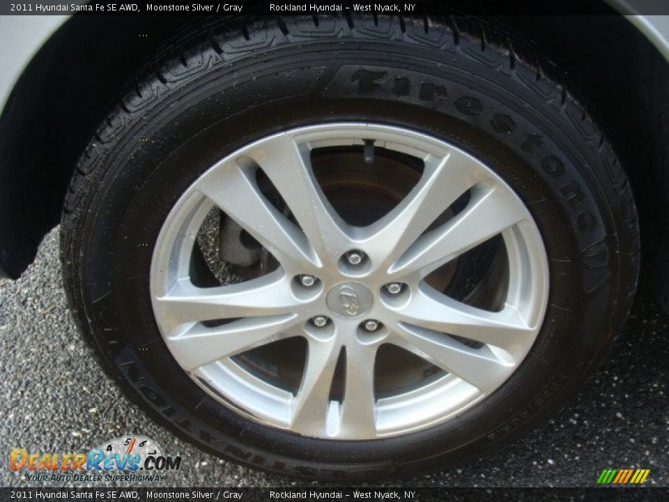 2011 Hyundai Santa Fe SE AWD Moonstone Silver / Gray Photo #26