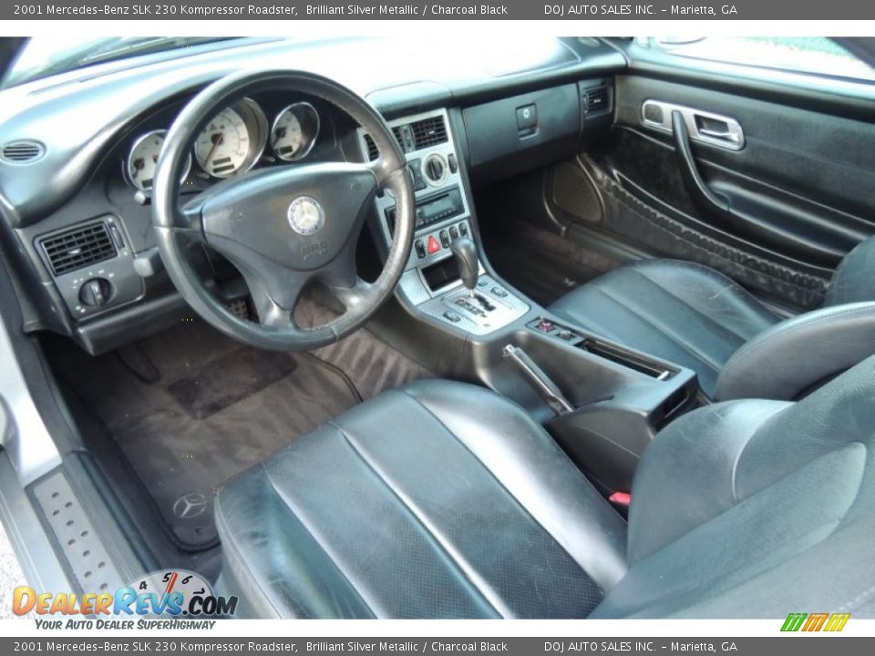 Charcoal Black Interior - 2001 Mercedes-Benz SLK 230 Kompressor Roadster Photo #7