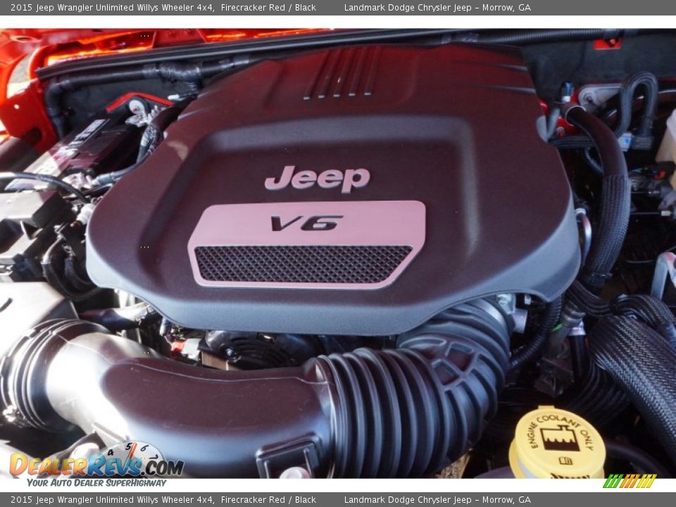2015 Jeep Wrangler Unlimited Willys Wheeler 4x4 Firecracker Red / Black Photo #5