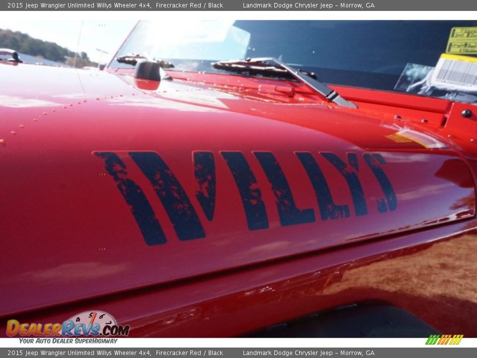 2015 Jeep Wrangler Unlimited Willys Wheeler 4x4 Firecracker Red / Black Photo #6