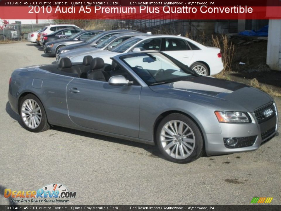 2010 Audi A5 2.0T quattro Cabriolet Quartz Gray Metallic / Black Photo #1
