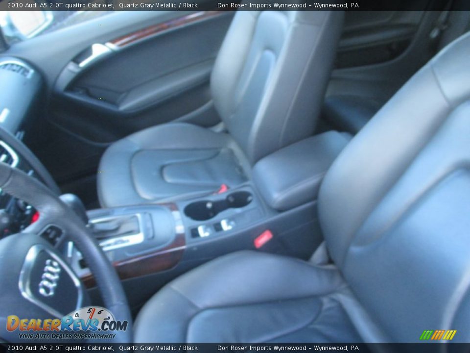 2010 Audi A5 2.0T quattro Cabriolet Quartz Gray Metallic / Black Photo #4