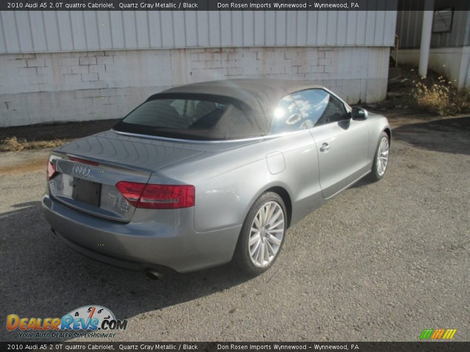 2010 Audi A5 2.0T quattro Cabriolet Quartz Gray Metallic / Black Photo #9