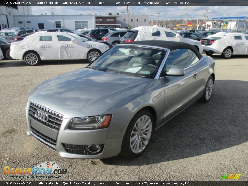 2010 Audi A5 2.0T quattro Cabriolet Quartz Gray Metallic / Black Photo #10