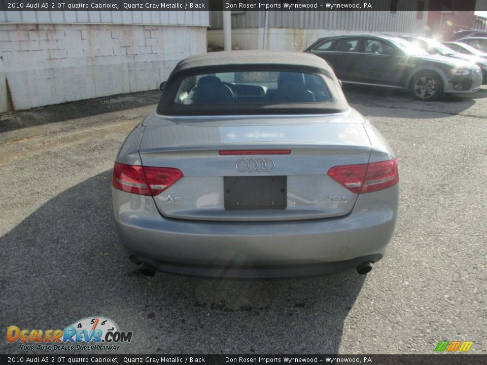 2010 Audi A5 2.0T quattro Cabriolet Quartz Gray Metallic / Black Photo #12