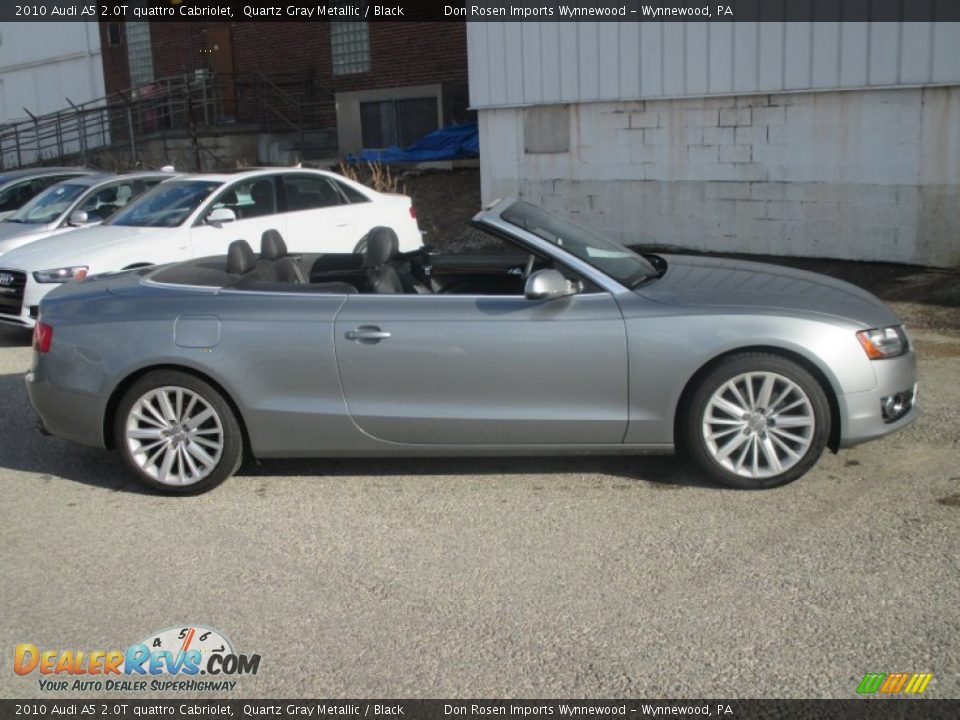 2010 Audi A5 2.0T quattro Cabriolet Quartz Gray Metallic / Black Photo #16