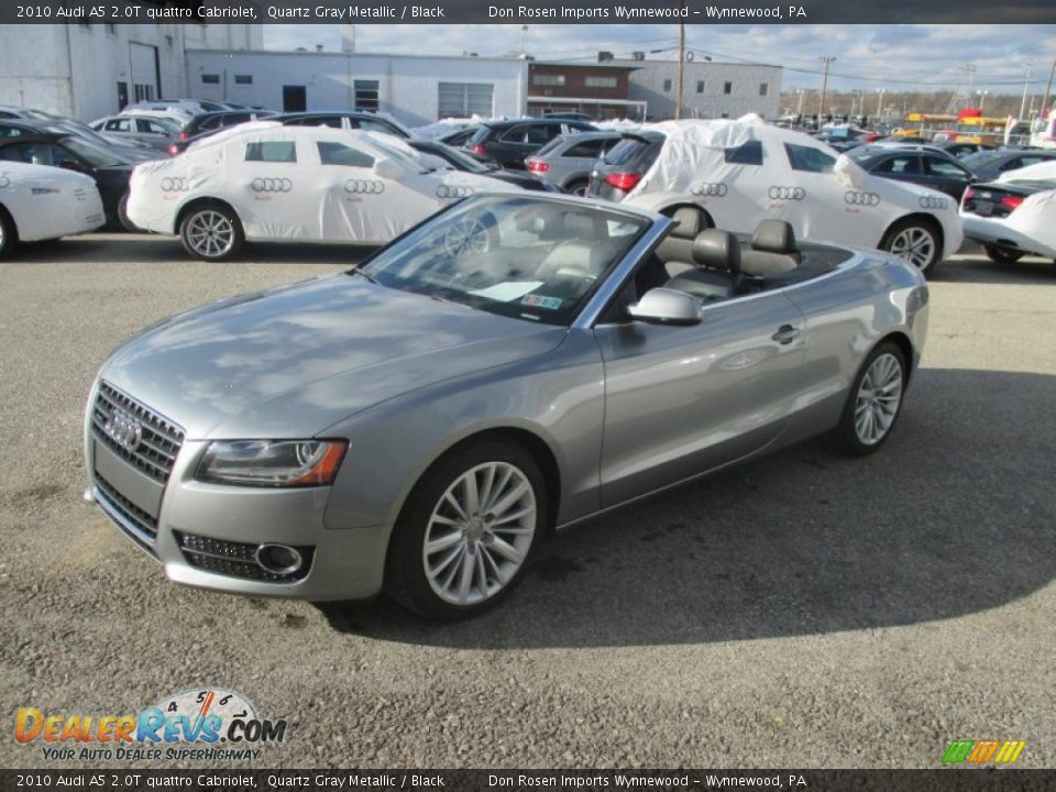 2010 Audi A5 2.0T quattro Cabriolet Quartz Gray Metallic / Black Photo #17