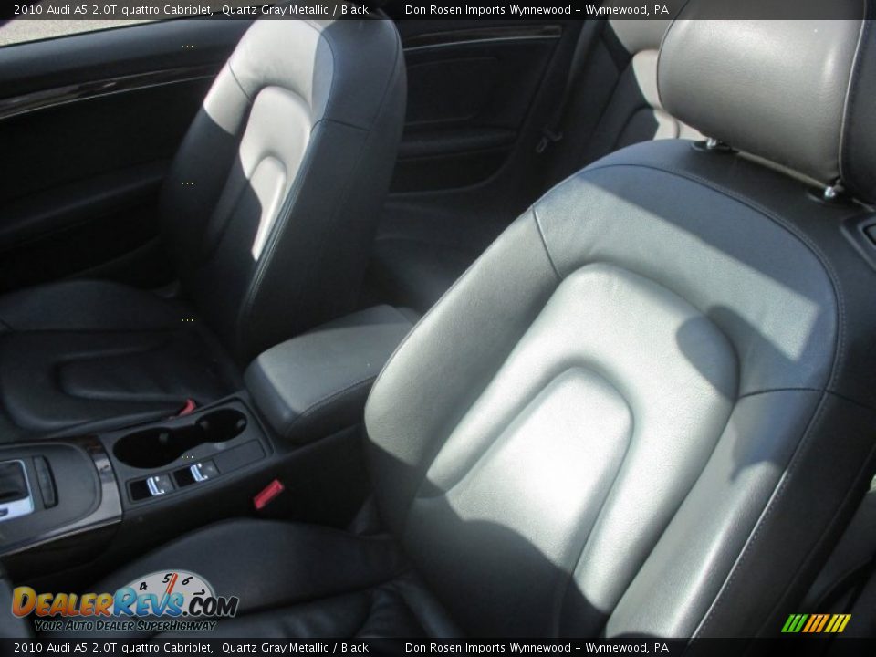 2010 Audi A5 2.0T quattro Cabriolet Quartz Gray Metallic / Black Photo #18