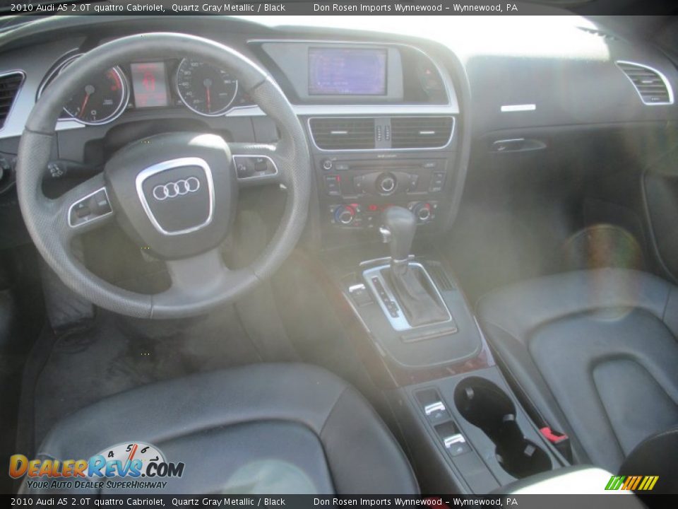 2010 Audi A5 2.0T quattro Cabriolet Quartz Gray Metallic / Black Photo #19