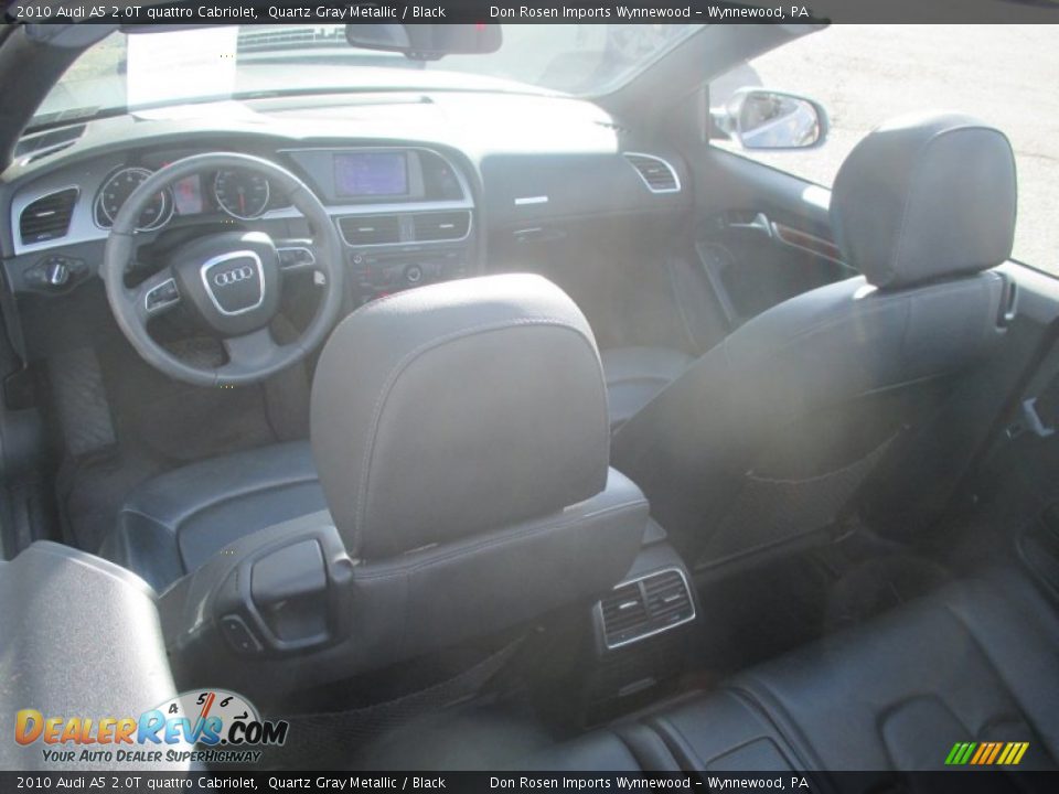 2010 Audi A5 2.0T quattro Cabriolet Quartz Gray Metallic / Black Photo #20