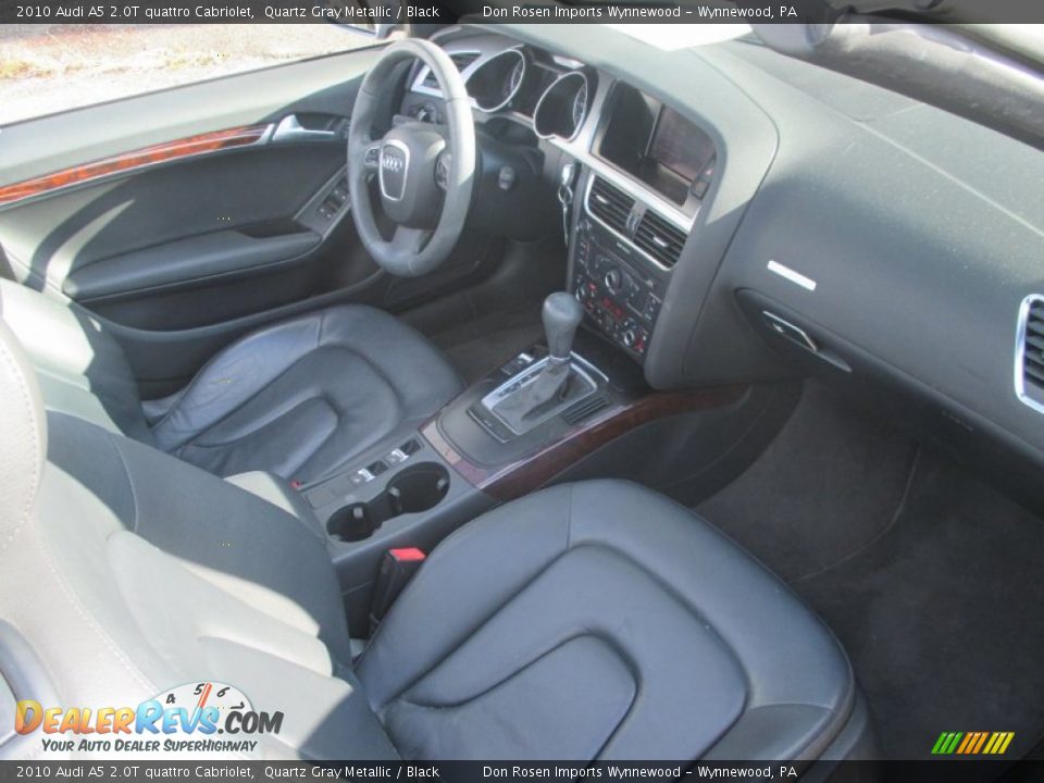 2010 Audi A5 2.0T quattro Cabriolet Quartz Gray Metallic / Black Photo #21