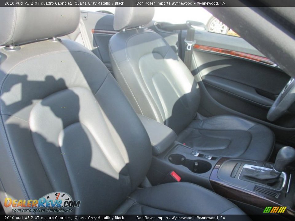 2010 Audi A5 2.0T quattro Cabriolet Quartz Gray Metallic / Black Photo #22