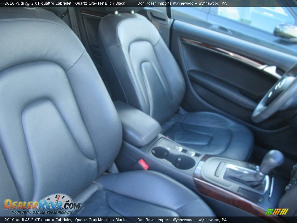2010 Audi A5 2.0T quattro Cabriolet Quartz Gray Metallic / Black Photo #24