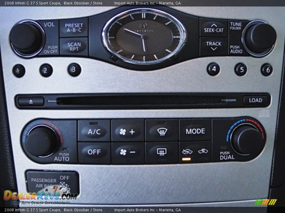 Controls of 2008 Infiniti G 37 S Sport Coupe Photo #17