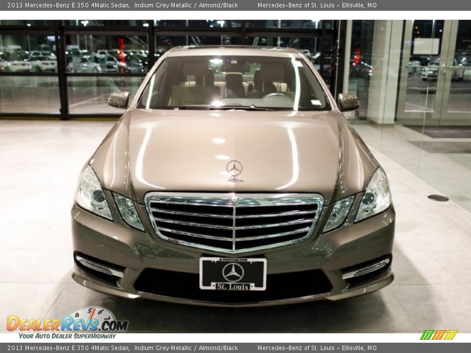 2013 Mercedes-Benz E 350 4Matic Sedan Indium Grey Metallic / Almond/Black Photo #6