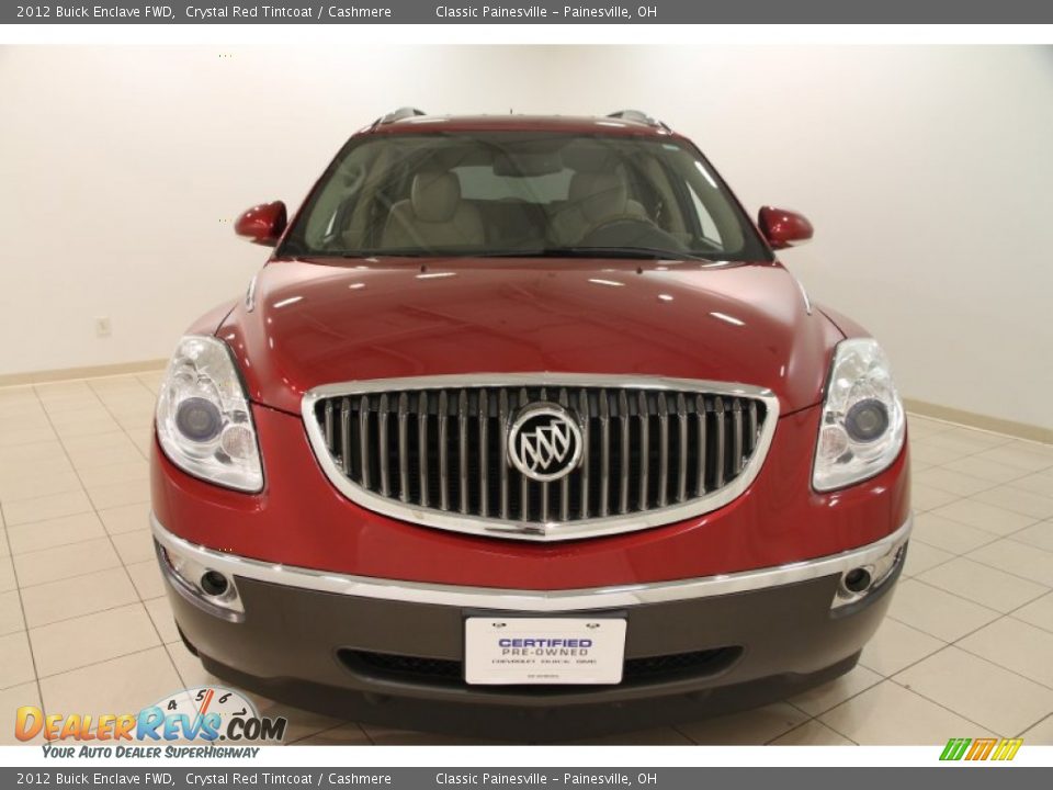 2012 Buick Enclave FWD Crystal Red Tintcoat / Cashmere Photo #2