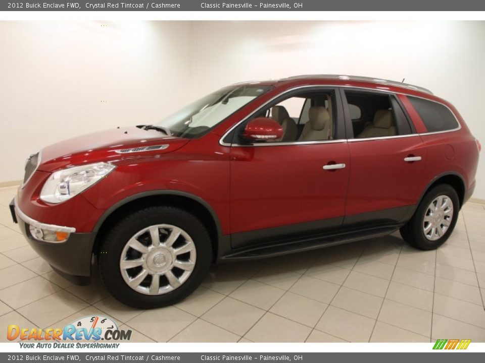 2012 Buick Enclave FWD Crystal Red Tintcoat / Cashmere Photo #3