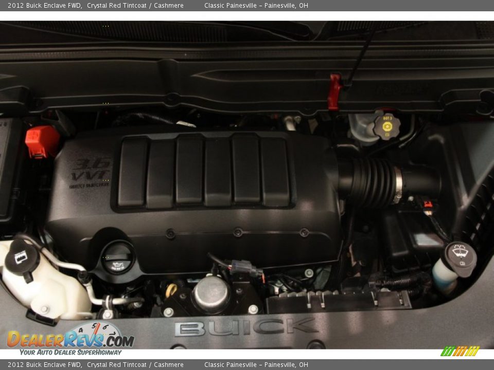 2012 Buick Enclave FWD Crystal Red Tintcoat / Cashmere Photo #15