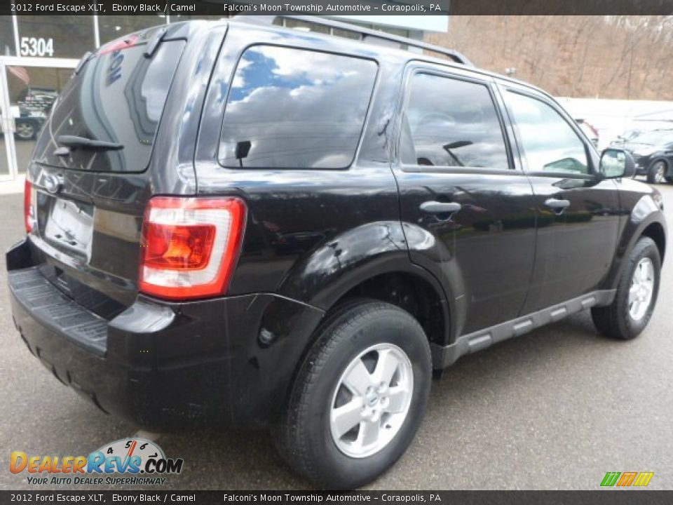 2012 Ford Escape XLT Ebony Black / Camel Photo #6