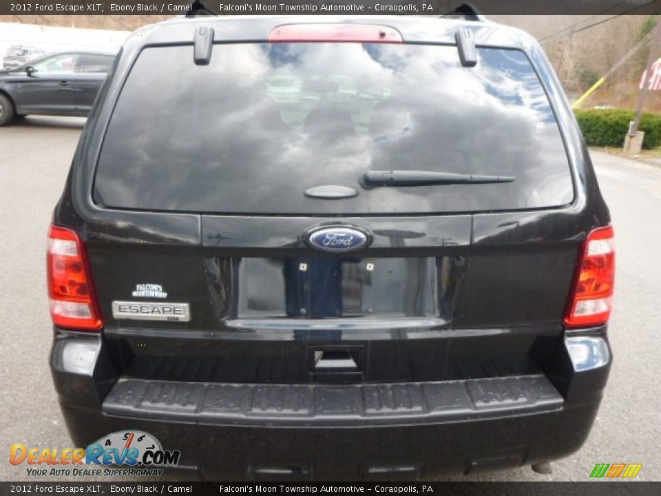 2012 Ford Escape XLT Ebony Black / Camel Photo #7