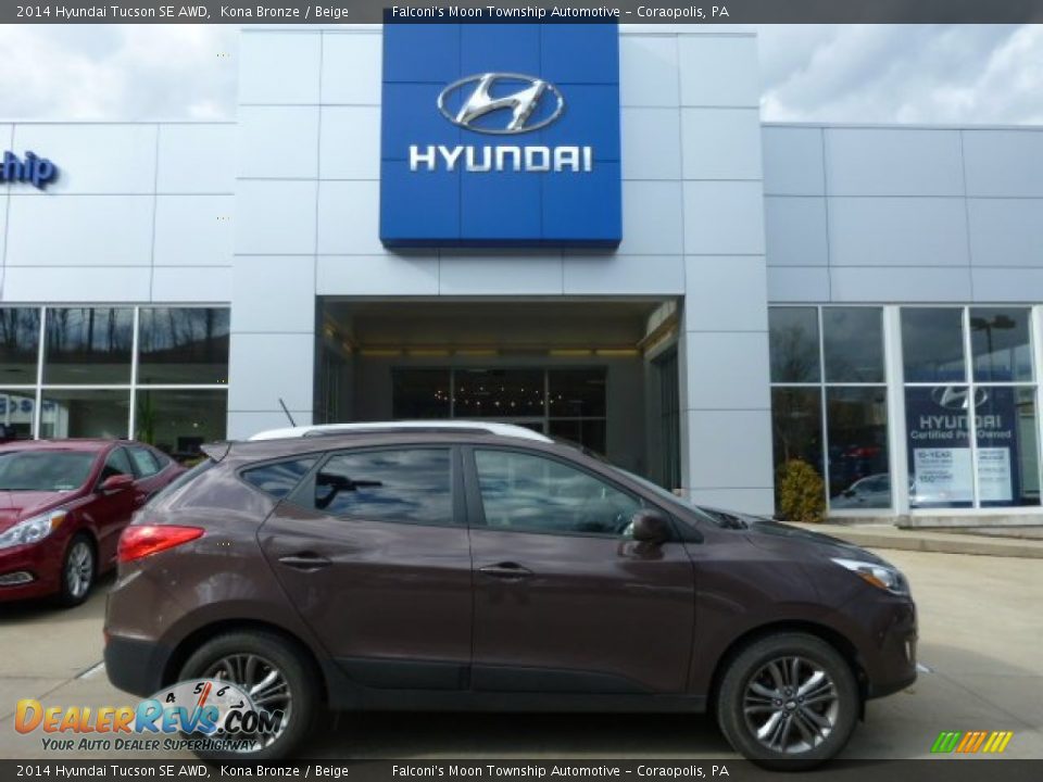 2014 Hyundai Tucson SE AWD Kona Bronze / Beige Photo #1