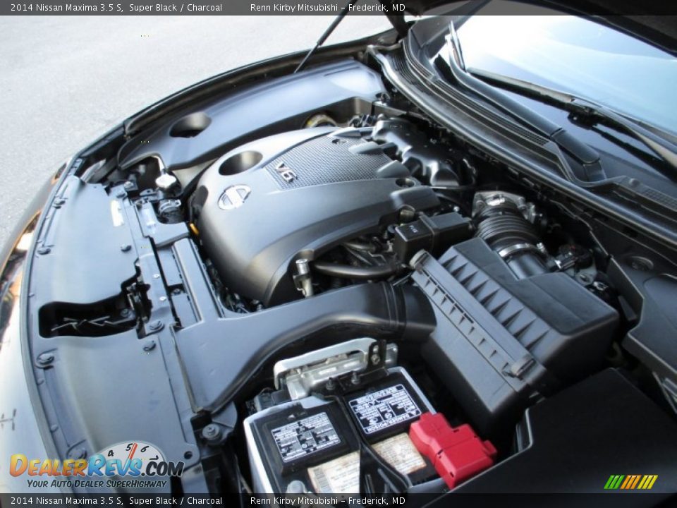 2014 Nissan Maxima 3.5 S Super Black / Charcoal Photo #28