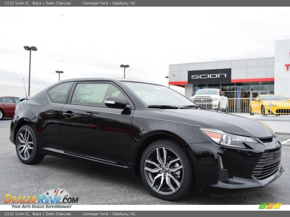 2015 Scion tC Black / Dark Charcoal Photo #1