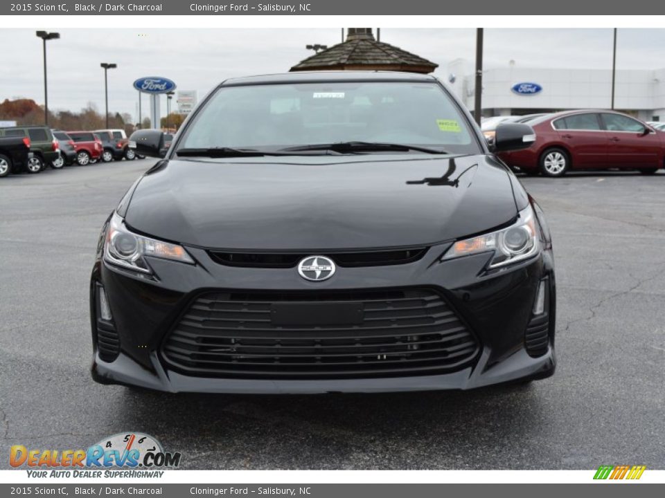 2015 Scion tC Black / Dark Charcoal Photo #4