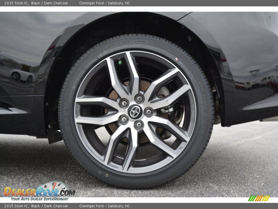 2015 Scion tC Black / Dark Charcoal Photo #10