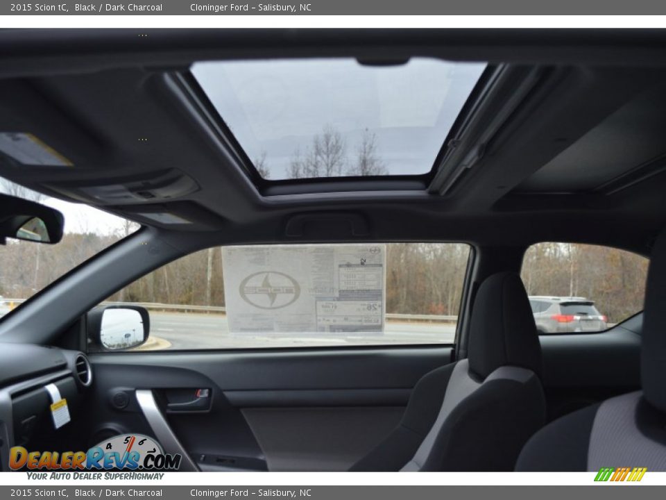 2015 Scion tC Black / Dark Charcoal Photo #11
