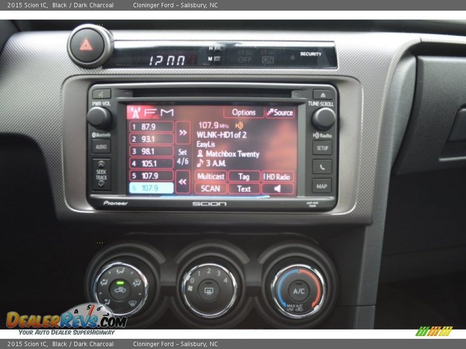 2015 Scion tC Black / Dark Charcoal Photo #12