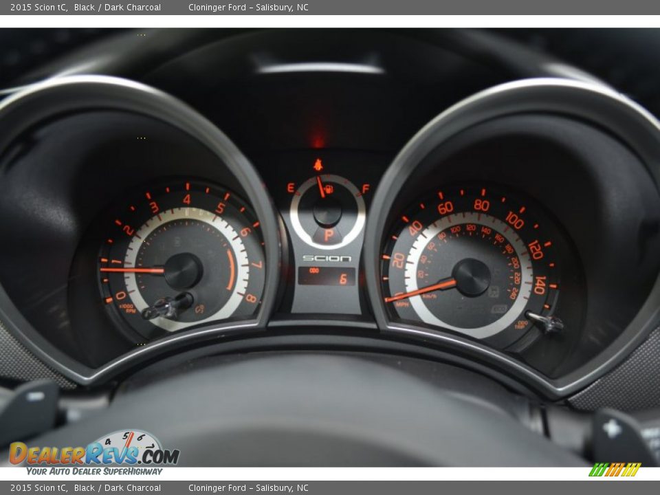 2015 Scion tC Black / Dark Charcoal Photo #17