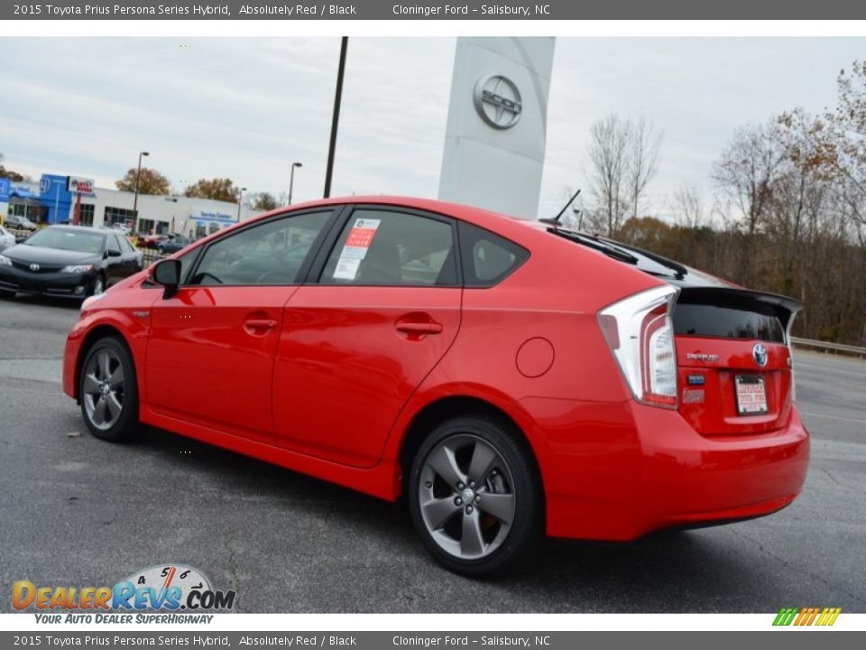 2015 Toyota Prius Persona Series Hybrid Absolutely Red / Black Photo #22