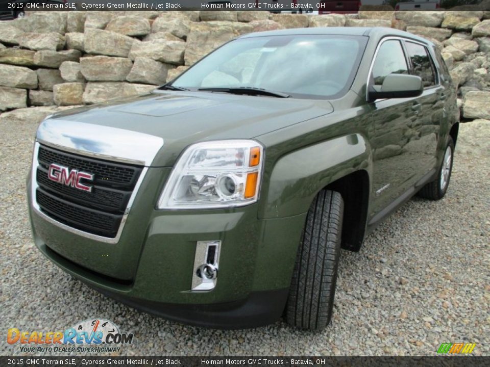 2015 GMC Terrain SLE Cypress Green Metallic / Jet Black Photo #2
