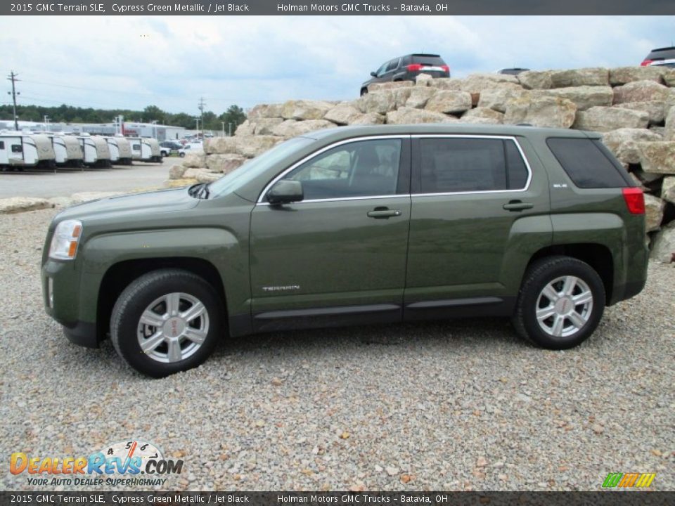 2015 GMC Terrain SLE Cypress Green Metallic / Jet Black Photo #3