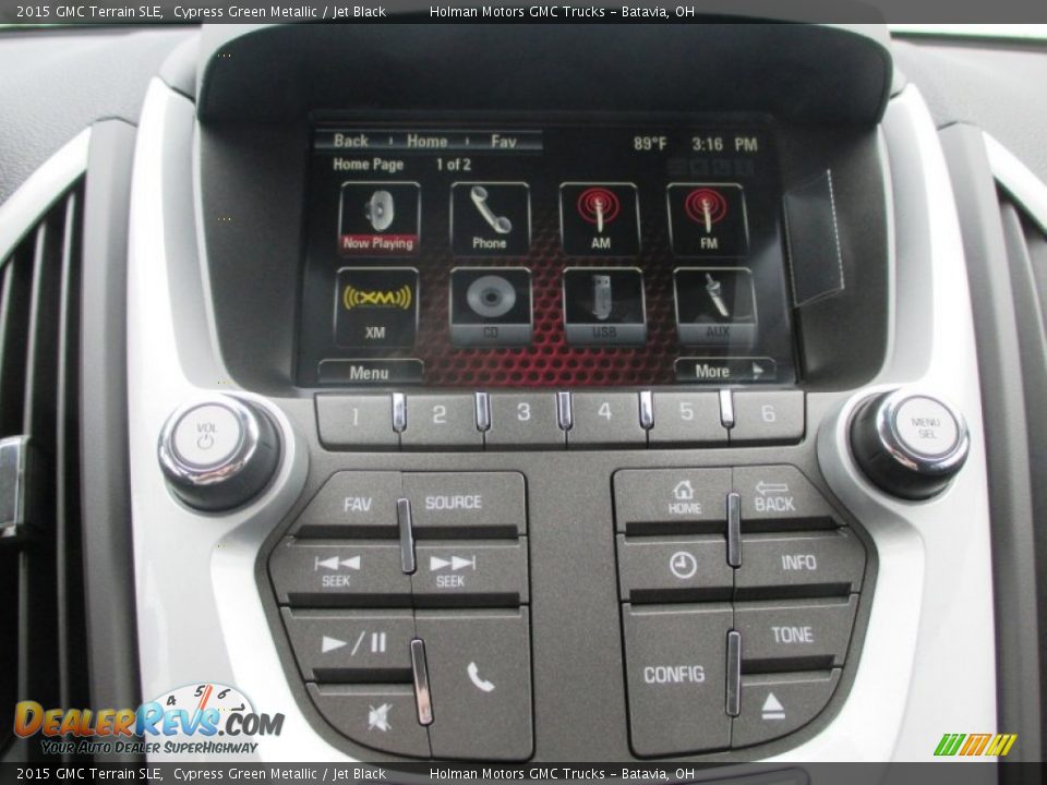 2015 GMC Terrain SLE Cypress Green Metallic / Jet Black Photo #7